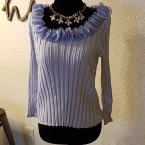 Woman's Ruffle Collar Top